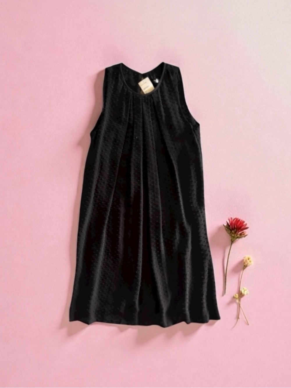 🆕💞BALENCIAGA SILK Sleeveless Breezy Silk Semi-Sheer Mini Dress • BLACK • 2US NWT
